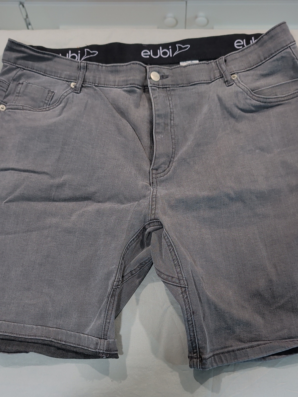 Eubi Gray Denim Shorts Size XXL